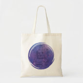 Bayon Face Paars Tote Bag (Voorkant)
