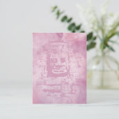 Bayon Face Pink Briefkaart (Staand voorkant)
