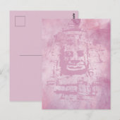 Bayon Face Pink Briefkaart (Voorkant / Achterkant)