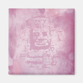 Bayon Face Pink Magneet (Voorkant)