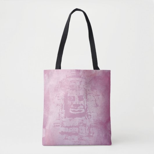 Bayon Face Pink Tote Bag (Voorkant)