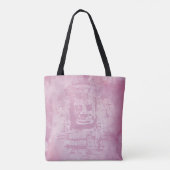 Bayon Face Pink Tote Bag (Achterkant)