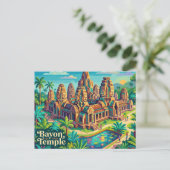 Bayon Tempel Cambodja Briefkaart (Staand voorkant)