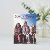 Bayon Tempel Cambodja Briefkaart (Staand voorkant)