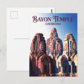 Bayon Tempel Cambodja Briefkaart (Voorkant / Achterkant)