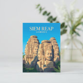 Bayon Tempel Cambodja Briefkaart (Staand voorkant)