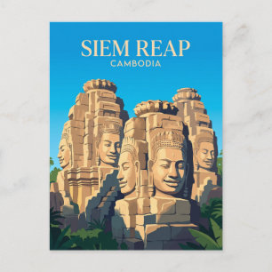 Bayon Tempel Cambodja Briefkaart