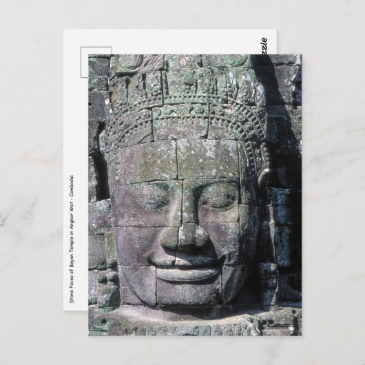 Bayon Tempel in Angkor Wat - Cambodja Briefkaart (Voorkant / Achterkant)