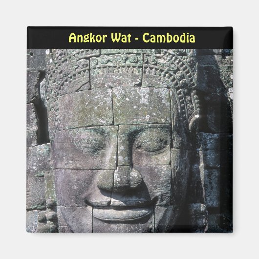 Bayon Tempel in Angkor Wat - Cambodja Magneet (Voorkant)