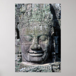 Bayon-tempel in Angkor Wat - Cambodja Poster