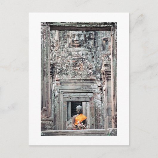 Bayon Temple, Angkor Thom, Cambodja Briefkaart (Voorkant)