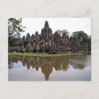 Bayon Temple in Angkok Wat in Cambodja Briefkaart