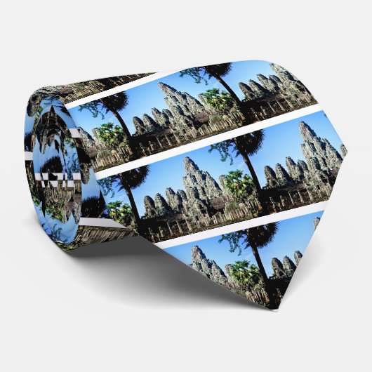 Bayon Temple in Angkor, Cambodja Stropdas (Opgerold)