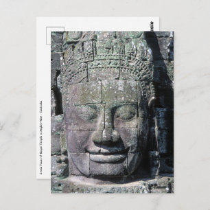 Bayon Temple in Angkor Wat - Cambodja Briefkaart