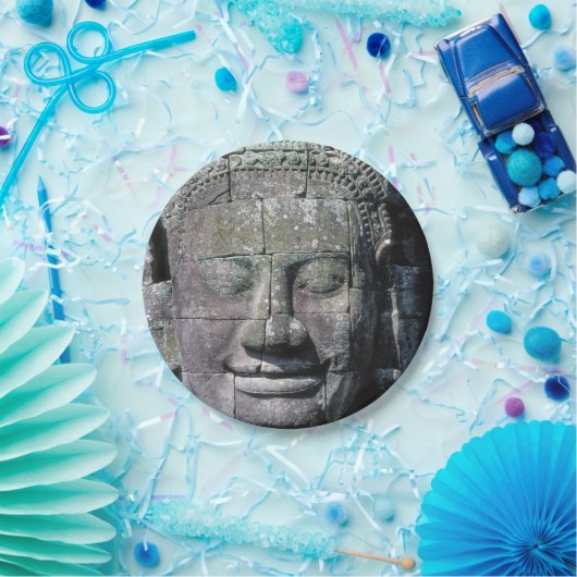 Bayon Temple in Angkor Wat - Cambodja Papieren Bordje (Feest)