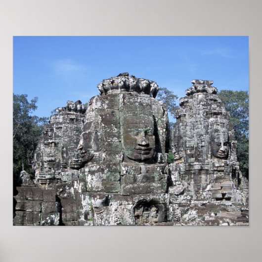 Bayon Temple in Angkor Wat - Cambodja Poster (Voorkant)