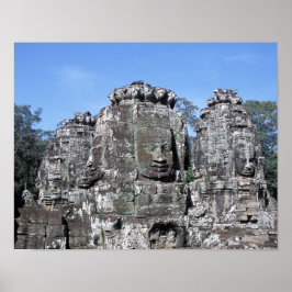 Bayon Temple in Angkor Wat - Cambodja Poster