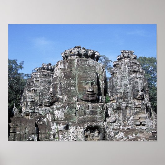 Bayon Temple in Angkor Wat - Cambodja Poster (Voorkant)