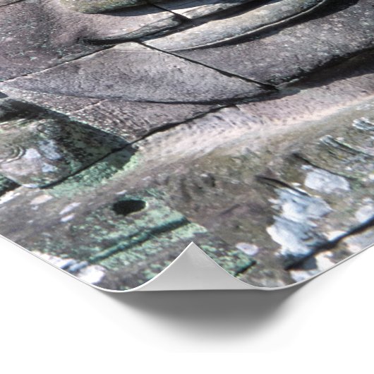 Bayon Temple in Angkor Wat - Cambodja Poster (Hoek)