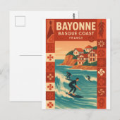 Bayonne — Franse Baskische Kust Briefkaart (Voorkant / Achterkant)