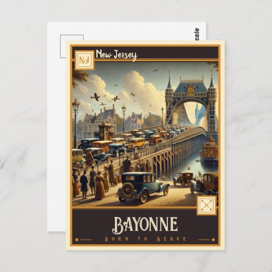 Bayonne, New Jersey |  Briefkaart (Voorkant / Achterkant)