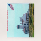 Bayonne New Jersey.Kerstgroeten Legpuzzel (Verticaal)