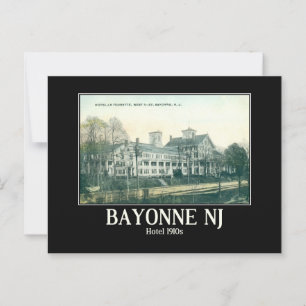Bayonne NJ, Hotel La Tourette jaren 1910 Briefkaart