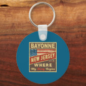 Bayonne Nj Its Where My Story Begins _1  Sleutelhanger (Voorkant)