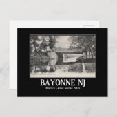 Bayonne NJ Morris Canal 1910 Briefkaart (Voorkant / Achterkant)