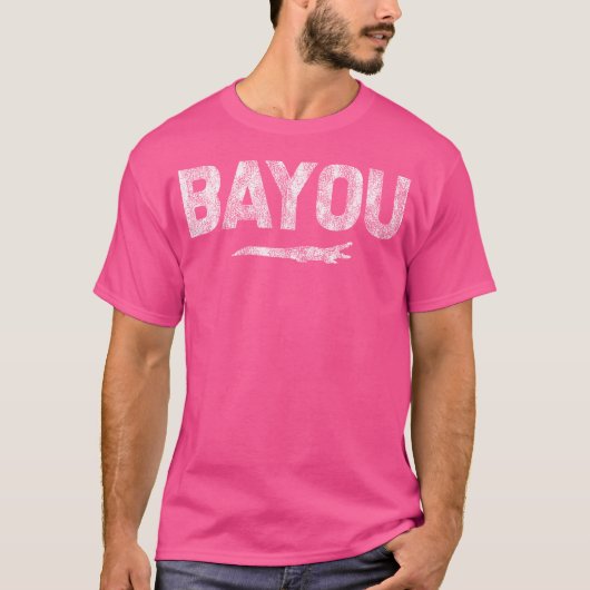 Bayou Alligator Distress T-shirt (Voorkant)