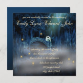 Bayou Bliss Brunette 2 Wedding Invitation Kaart (Voorkant / Achterkant)