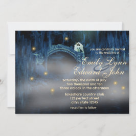 Bayou Bliss Brunette Wedding Invitation Kaart