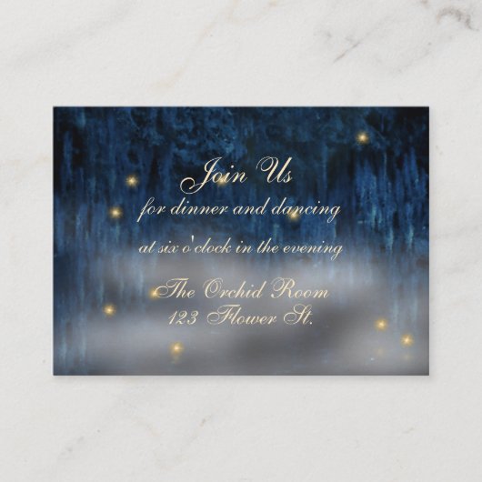 Bayou Bliss Receptie Kaarten (Voorkant)