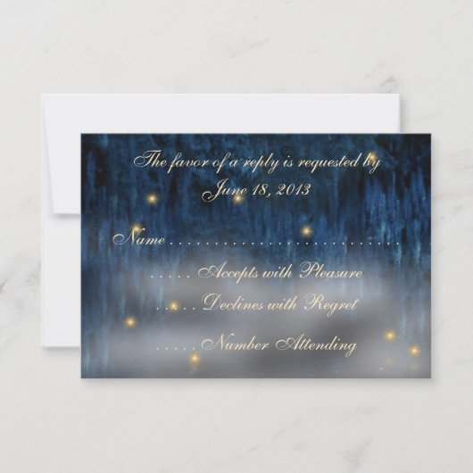 Bayou Bliss RSVP-kaarten RSVP Kaartje (Voorkant)