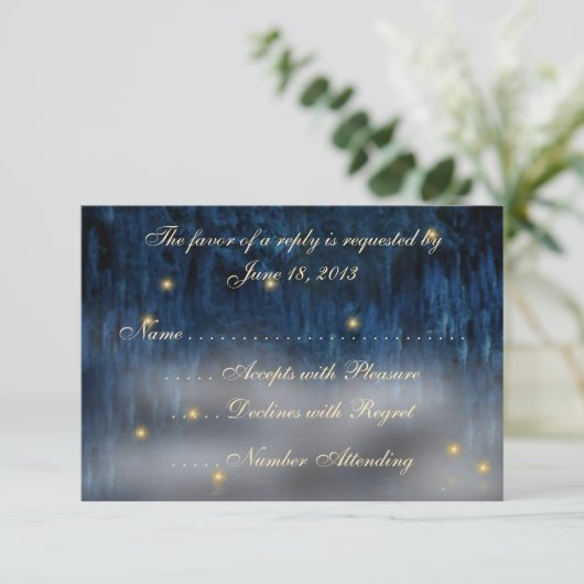 Bayou Bliss RSVP-kaarten RSVP Kaartje (Staand voorkant)