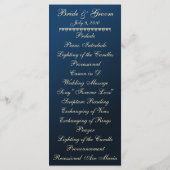 Bayou Bliss Wedding Program Kaart (Achterkant)