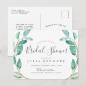 Bayou Botanical | Vrijgezellenfeest Uitnodiging (Voorkant / Achterkant)