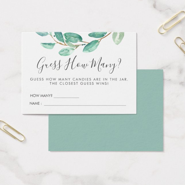 Bayou Botanicals Baby shower | gokspel Visitekaartje (Kantoor)