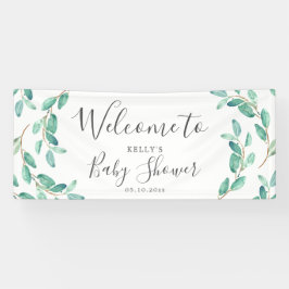 Bayou Botanicals | Baby shower Welkomstwoord Spandoek
