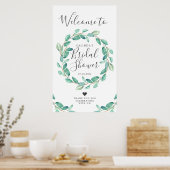 Bayou Botanicals Bruidsuitnodiging Welkom Poster (Keuken)