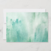 Bayou Botanicals Green Colorwash Engagement Party Kaart (Achterkant)