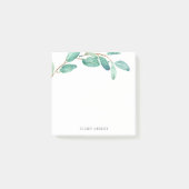 Bayou Botanicals | Greenery Custom Name Post-it® Notes (Voorkant)