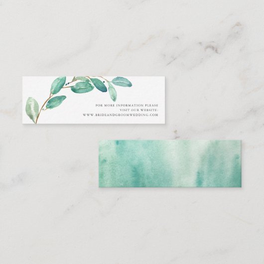 Bayou Botanicals | Weddenschap-website Mini Visitekaartje (Voorkant / Achterkant)