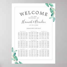 Bayou Botanicals Wedding | 9 Tabel | Zitschaart Poster