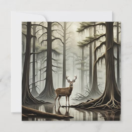 Bayou Deer Feestdagenkaart