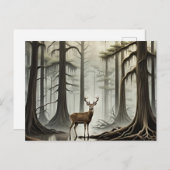 Bayou Deer Feestdagenkaart (Voorkant / Achterkant)