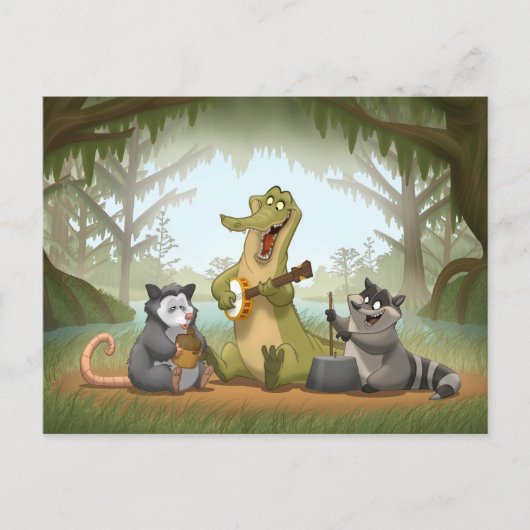 Bayou Jug Band Briefkaart (Voorkant)