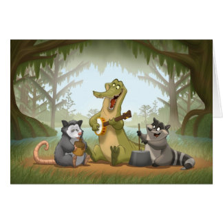 Bayou Jug Band Card (Blank binnenin)
