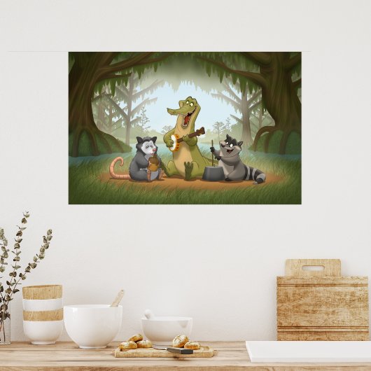 Bayou Jug Band Poster (Keuken)