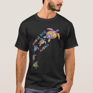 Bayou La Batre Alabama Zee Schildpad Lover Beach V T-shirt
